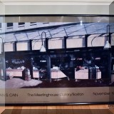 A06. Framed poster of The Meeting House Gallery/Boston. 24&rdquo;h x 37&rdquo; 